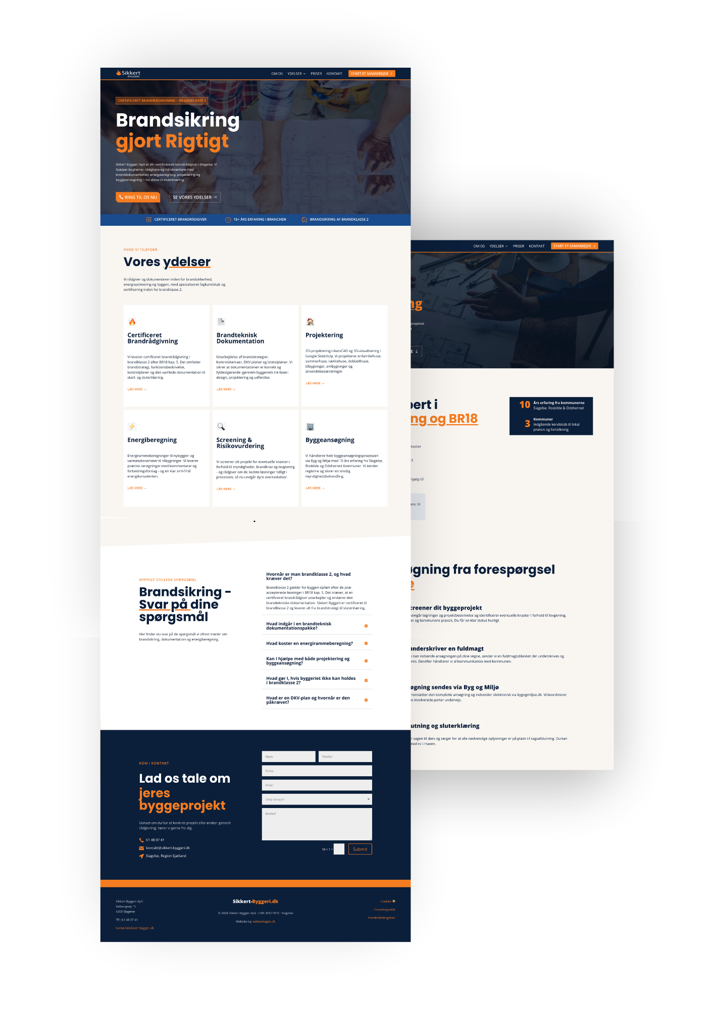 Professionel brandsikring hjemmeside